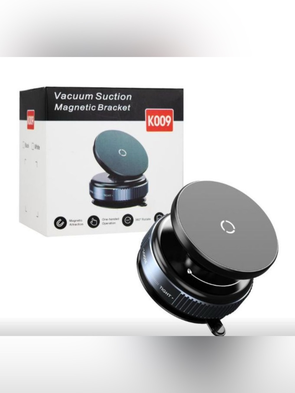 Vacuum Suction Magnetic Bracket K009 - Black